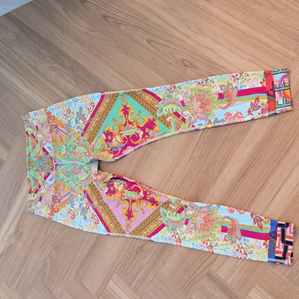 Camilla Multicolor Patterned LEGGINGS LARGE